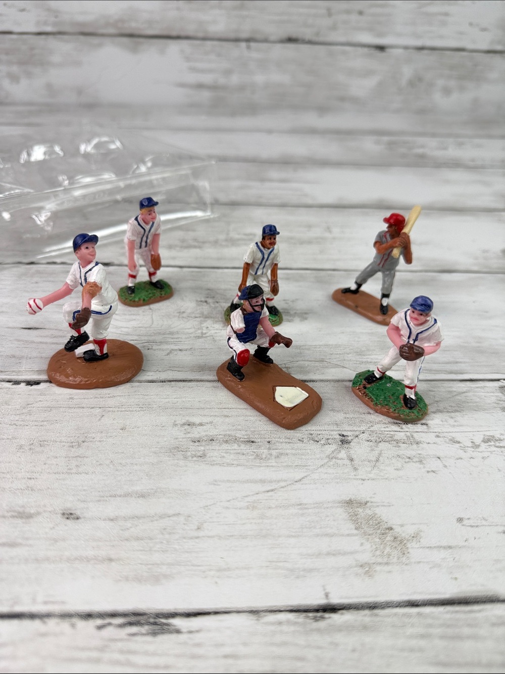 Lemax Baseball Buddies Figurine Set #82601 USA JULY 4 AS IS READ